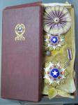 Taiwan; Order of Brilliant Star 2nd class, with badge, star, medal, lapel pin and ribbon, with origi