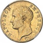 FRANCE - FRANCEPremier Empire / Napoléon Ier (1804-1814). 40 francs tête nue, calendrier grégorien 1