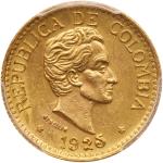 Colombia. 5 Pesos, 1925. PCGS MS62