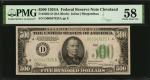 Fr. 2202-D. 1934A $500 Federal Reserve Note. Cleveland. PMG Choice About Uncirculated 58.