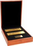 Set of Two “Trial Plate” 999.9 Fine Gold Bars from the 2023 Trial of the Pyx. Queen Elizabeth II and