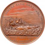 1846 The Mexican War / Loss of the Somers Medal. By Charles Cushing Wright. Julian NA-24. Bronze. Mi