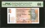 1994-97年香港渣打银行贰拾圆。序列号1。(t) HONG KONG.  Standard Chartered Bank. 20 Dollars, 1994-97. P-285b. Serial 