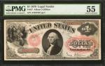 Fr. 27. 1878 $1 Legal Tender Note. PMG About Uncirculated 55.