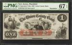 Lot of (4) Graded New Jersey Obsolete Notes.