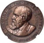 1891 U.S. Assay Commission Medal. Copper. 33 mm. By Charles Barber and George Morgan. Julian-Keusch 
