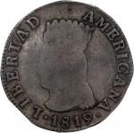 COLOMBIA. Nueva Granada. 2 Reales, 1819-JF. Bogota Mint. PCGS VG-10.