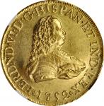 MEXICO. 8 Escudos, 1752-Mo MF. Mexico City Mint. Ferdinand VI. NGC AU-55.
