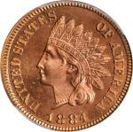 1884 Indian Cent. Proof-65 RD (PCGS). OGH.