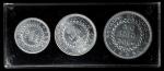 CAMBODIA. 10, 20, 50 Centimes Aluminum Essai Set (3 Pieces), 1953. Paris Mint. Gem Uncirculated.