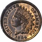 1864 Indian Cent. Bronze. MS-65 RB (PCGS). OGH--First Generation.