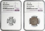 Lot of (2) Liberty Seated Coins. (NGC).