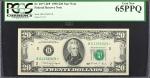 Lot of (2). Fr. 2077-A* & 2077-B*. 1990 $20  Federal Reserve Star Notes. PCGS Currency Gem New 65 PP