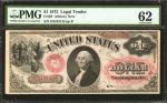 Fr. 20. 1875 $1 Legal Tender Note. PMG Uncirculated 62.