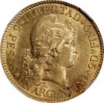 ARGENTINA. 5 Pesos, 1896. Buenos Aires Mint. NGC MS-62.