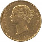 COINS – INDIA. British India, Victoria: Gold Mohur, 1841, Calcutta, WW incused (Pr 22; KM 462.1). Go