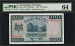 DANZIG. Bank of Danzig. 100 Gulden, 1931. P-62. PMG Choice Uncirculated 64.