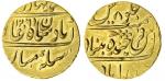 India, States, Hyderabad, Nasir ad-Daula (1827-43), gold Mohur, 11.09g, Haidarabad Mint, AH1261 / 8,
