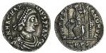 Magnus Maximus (AD 383-388), AR Siliqua, Trier, pearl-diademed, draped and cuirassed bust right, rev