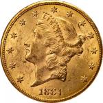 1884-CC Liberty Double Eagle. MS-60 (NGC). CAC. OH.