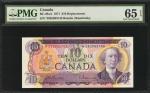 CANADA. Bank of Canada. 10 Dollars, 1971. BC-49aA. Replacement. PMG Gem Uncirculated 65 EPQ.