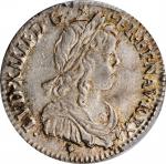 FRANCE. 1/12 Ecu, 1660-D. Lyon Mint. Louis XIV. PCGS MS-63 Gold Shield.