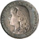 NETHERLANDS. Gulden, 1892. Utrecht Mint. Wilhelmina I. PCGS EF-45.