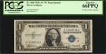 Lot of (2) Fr. 1609 & 1610. 1935A $1 Silver Certificates. (R) & (S) Experimental. PCGS Currency Gem 