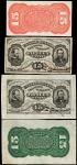 Lot of (4) 15 Cents. Third Issue. Extremely Fine to Uncirculated. Specimens.