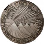 GUATEMALA. Central American Republic. 8 Reales, 1825-NG M. Nueva Guatemala Mint. NGC VF-35.
