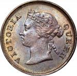 Hong Kong, 5 cents, 1885, NGC MS 63, NGC Cert. #3957229-002.