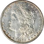 1879-S Morgan Silver Dollar. VAM-9. Top 100 Variety. Reverse of 1878. AU-50 (ANACS). OH.