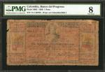 COLOMBIA. Banco del Progreso - Overprinted on Banco Republicano. 1 Peso, 1899. P-S805.