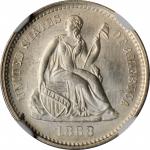 1868-S Liberty Seated Half Dime. MS-66 (NGC).