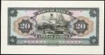 MEXICO. Banco de Mexico. 20 Pesos, ND (1925-34). P-23p. Proof. Choice Uncirculated.