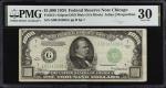 Fr. 2211-Gdgsm. 1934 $1000 Federal Reserve Mule Note. Chicago. PMG Very Fine 30.