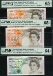 x Bank of England, G.E.A. Kentfield, £5, £10, ND (1993), both serial number 006137, also a £10, ND (