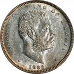 1883 Hawaii Half Dollar. AU-58 (NGC).