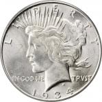 1934-S Peace Silver Dollar. MS-64 (PCGS). CAC.