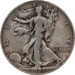 1921 Walking Liberty Half Dollar. Fine-12 (PCGS).