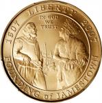 2007-W Jamestown 400th Anniversary Gold $5. MS-70 (PCGS).