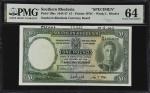 SOUTHERN RHODESIA. Southern Rhodesia Currency Board. 1 Pound, 1944. P-10bs. Specimen. PMG Choice Unc