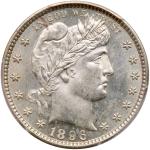 1896-S Barber Quarter Dollar. PCGS MS64