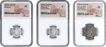 MIXED LOTS. Trio of Mixed Denominations, ca. A.D. 54-96. All NGC Certified.