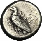 Greek Coins, Akragas. AR Didrachm, c. 495-478 BC. Jenkins, Gela group III, SNG ANS 937. 8.08 g.  19 