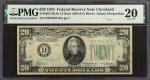 Fr. 2054-DLfb. 1934 $20  Federal Reserve Note. Cleveland. PMG Very Fine 20.