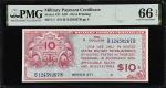 Military Payment Certificate. Series 471. $10. PMG Gem Uncirculated 66 EPQ.