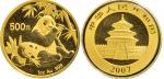 2007年熊猫1盎司金币一枚。10.2万枚。