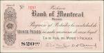 MEXICO--REVOLUTIONARY. Bank of Montreal. 20 Pesos, 1915. P-M2160. Very Fine.