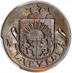 LATVIA. Santims, 1932. Le Locle (Huguenin) Mint. PCGS PROOF-65 Brown Gold Shield.